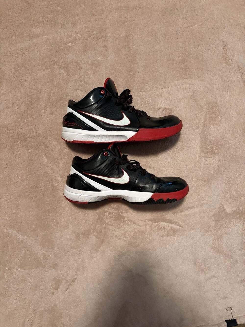 Size 14 - Nike Zoom Kobe 4 Bred 2009 With Box VNDS Rare OG IV Mamba PE Sample